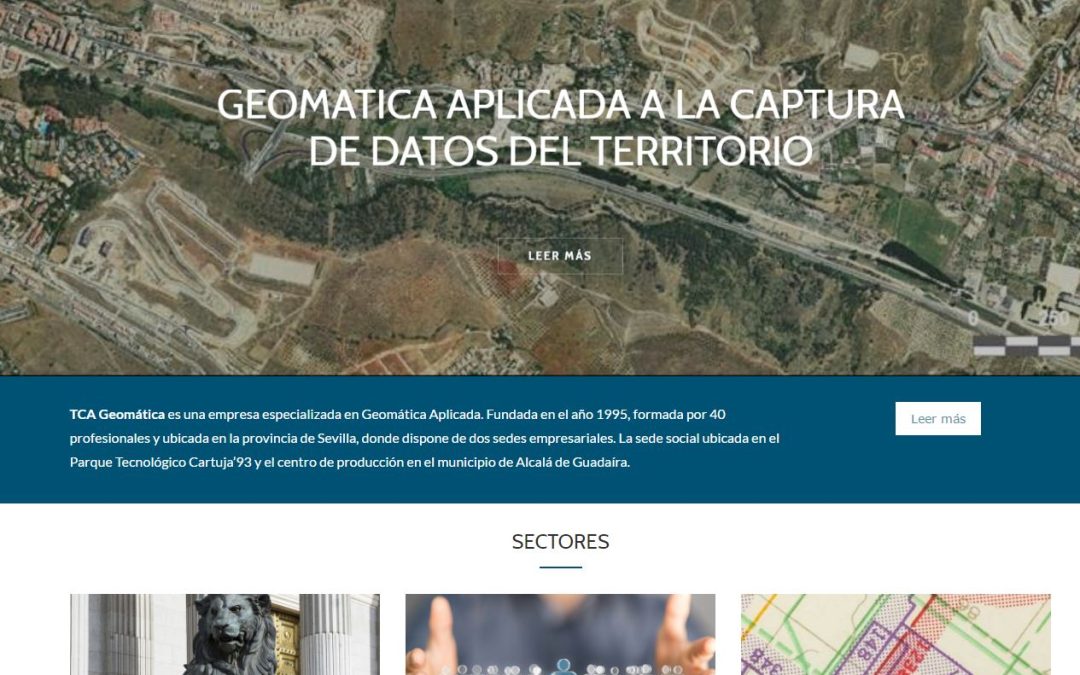 TCA Cartografía y Geomática presenta su nueva pagina web