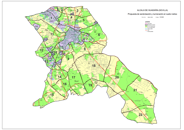 Alcala de Guadaira adjudica a TCA Servicio de mantenimiento del callejero, portalero, distritos y secciones censales del Padrón de Habitantes