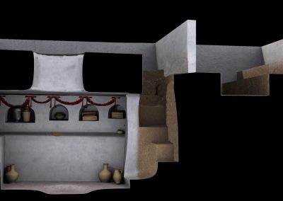 Detalle Sección Tumba de las Guilnaldas