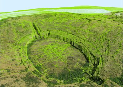 Modelo 3d con malla triangular