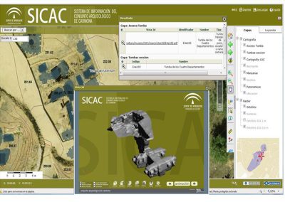 SICAC web. Modelo 3d