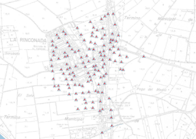 Trabajos de topografía como apoyo a los trabajos de inventario de redes de abastecimiento y saneamiento