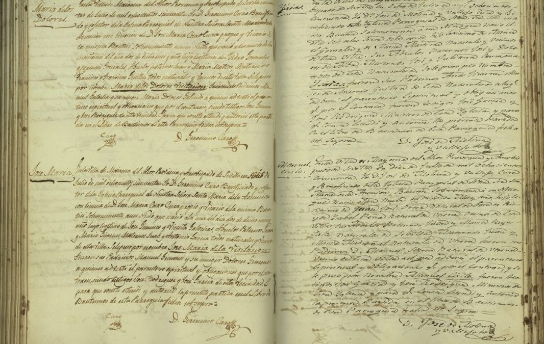 Digitalización de Libros Sacramentales de Nuestra Señora de la Asunción Mairena del Alcor