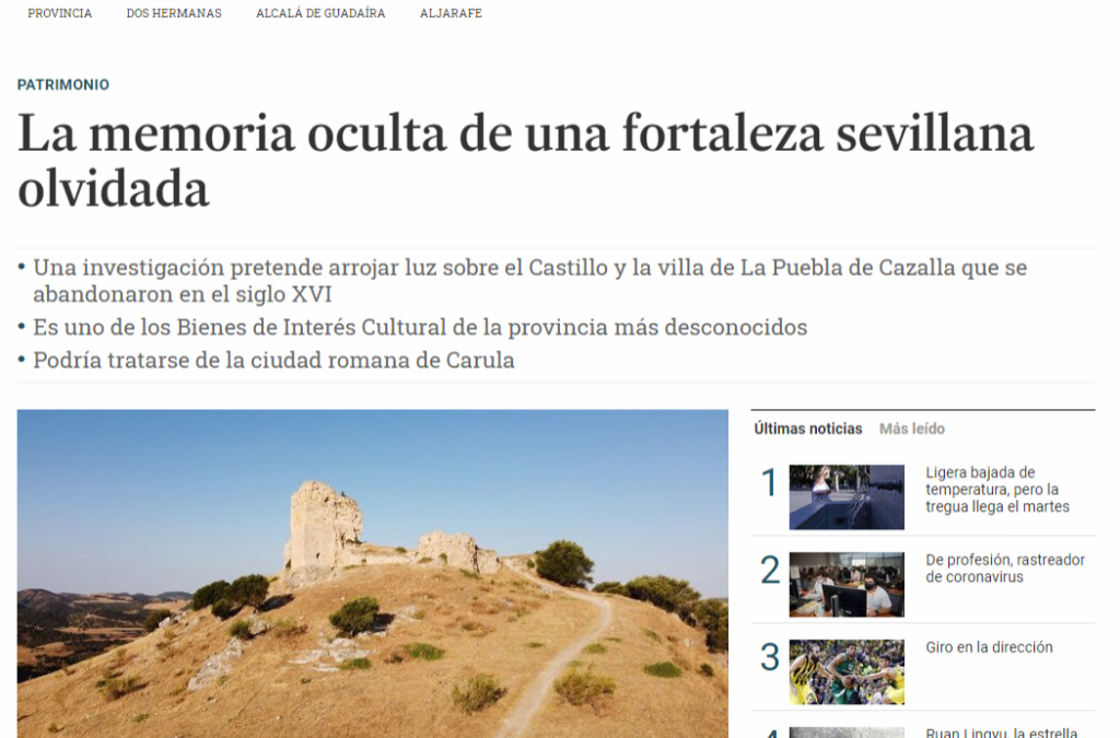 Artículo sobre el Castillo de la Puebla de Cazalla
